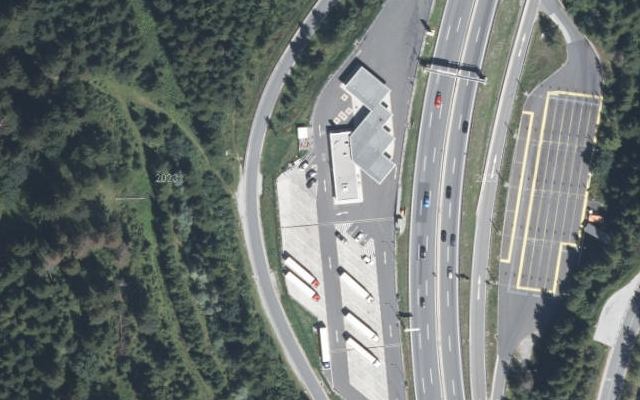 Luftbild von OMV - Gries am Brenner Autobahn A13 (Brenner Autobahn) 234