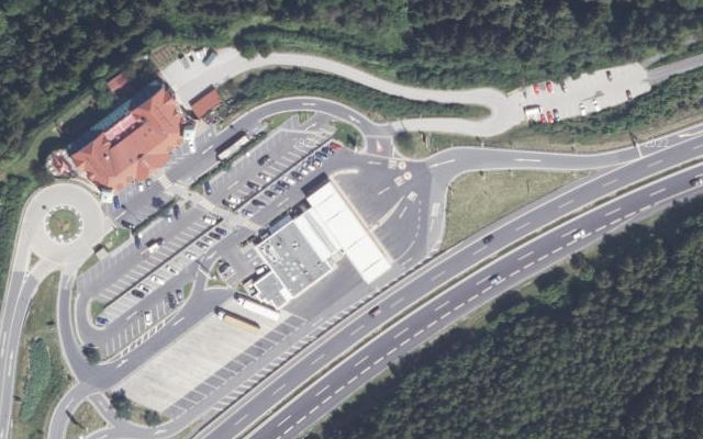 Luftbild von Shell Austria