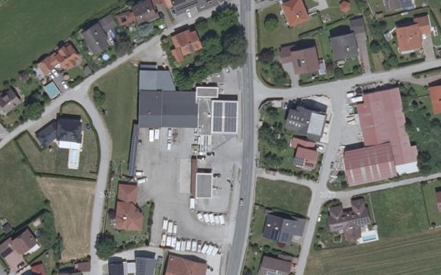 Luftbild von OMV - Lamprechtshausen Salzburger Straße 12
