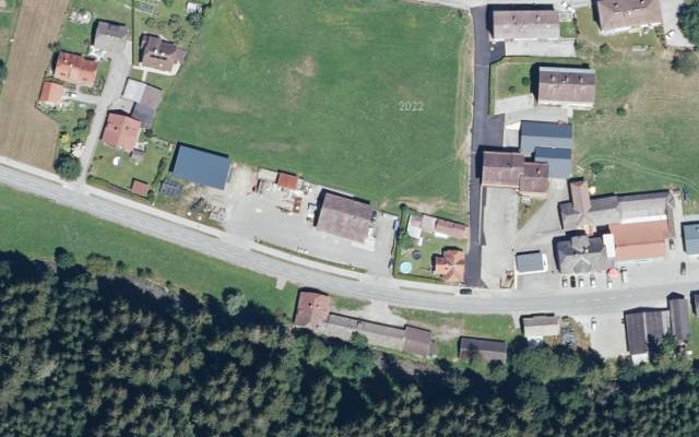 Luftbild von Tankstelle 36966