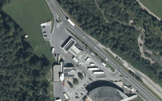 Luftbild von OMV - Nassereith Fernpaß Bundesstraße 1