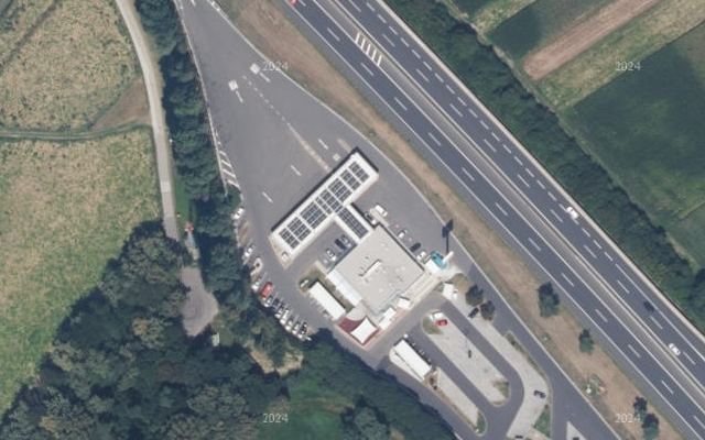Luftbild von Shell Austria