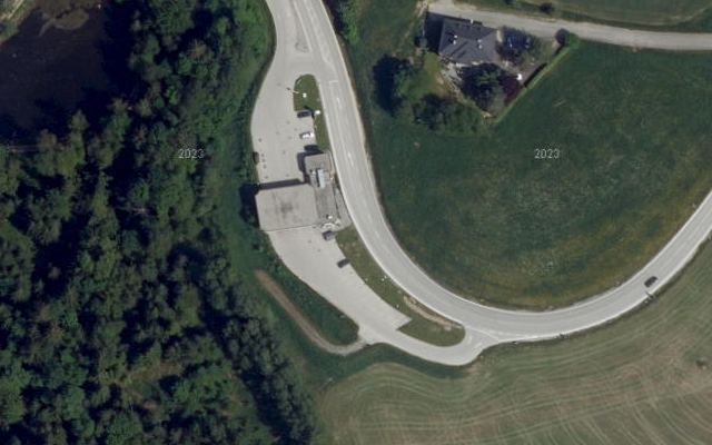 Luftbild von LKW - Tankstelle