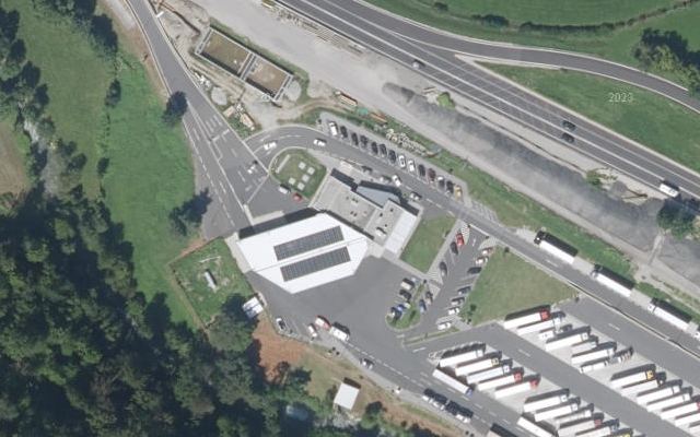 Luftbild von OMV - Deutschfeistritz Autobahn A9 (Phyrnautobahn) KM 164