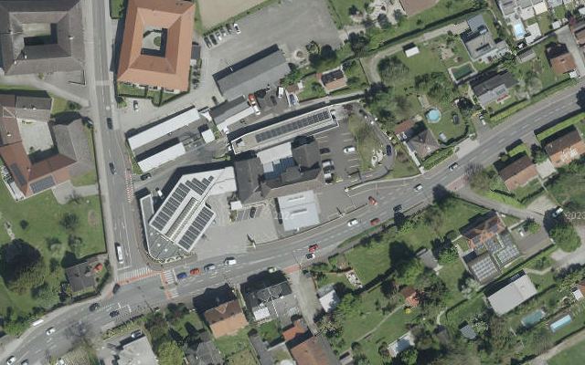 Luftbild von speed-DISKONT-automatic Linz/Urfahr