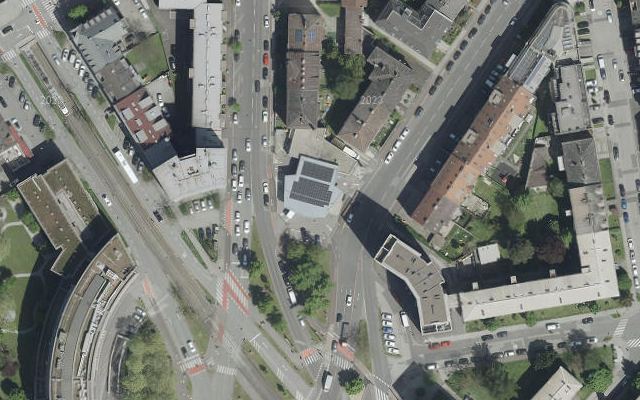 Luftbild von OMV - Linz Makartstraße 29