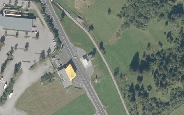 Luftbild von DISK Gutmann