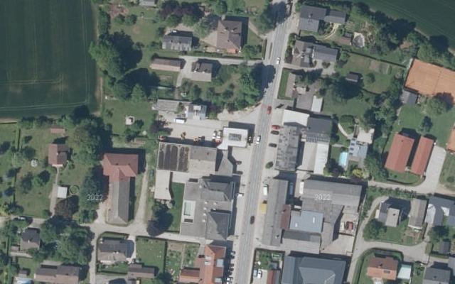 Luftbild von Krois Diskont Clever Tanken