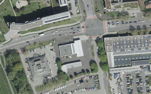 Luftbild von Shell Austria