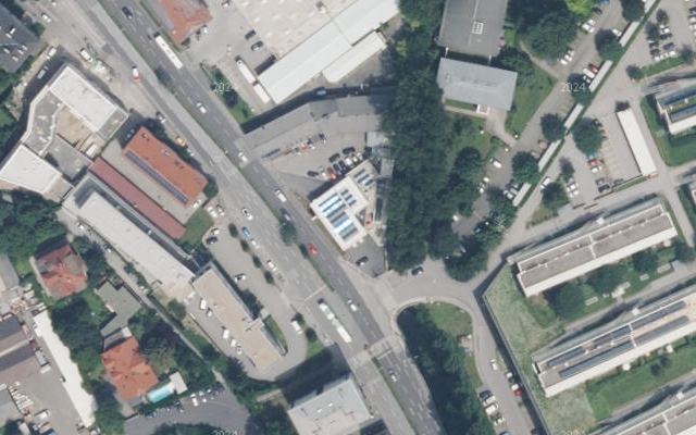 Luftbild von Shell Austria