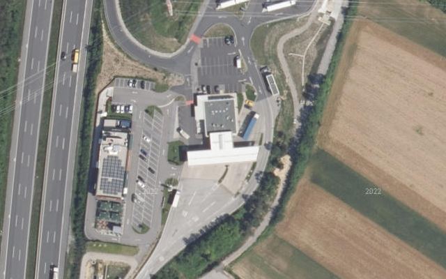Luftbild von Shell Austria