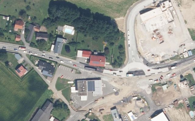 Luftbild von Shell