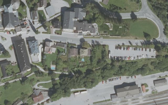 Luftbild von Lagerhaustankstelle