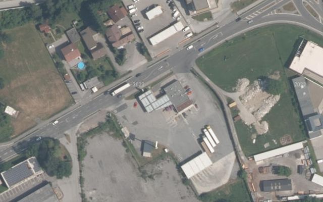 Luftbild von Shell Austria