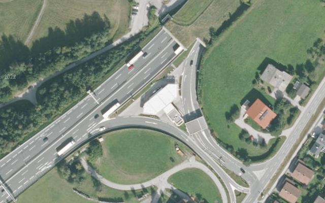 Luftbild von Shell Austria