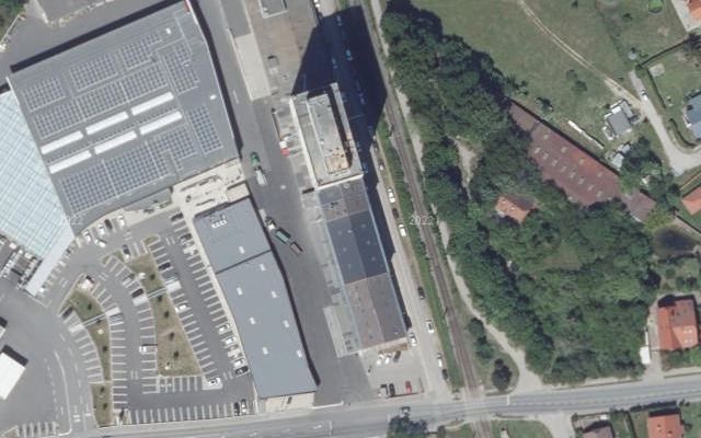 Luftbild von LAGERHAUS Genol mit Tankkartensystem