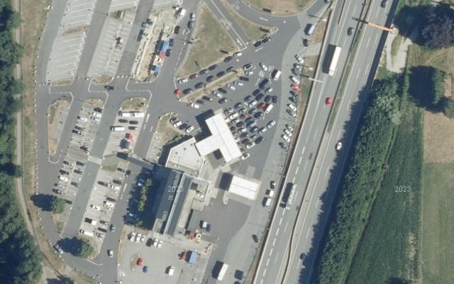 Luftbild von Shell Austria