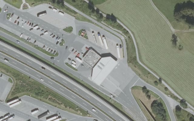Luftbild von Shell Austria