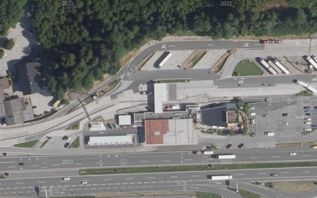Luftbild von Shell Austria