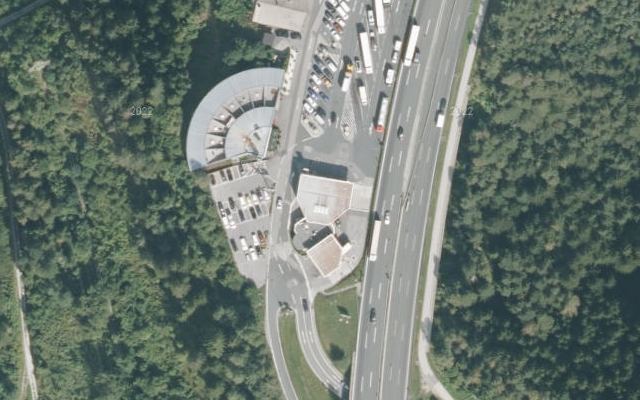 Luftbild von Shell Austria