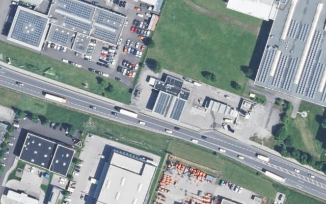 Luftbild von OMV - Asten An der Bundesstraße 1 ca.1KM