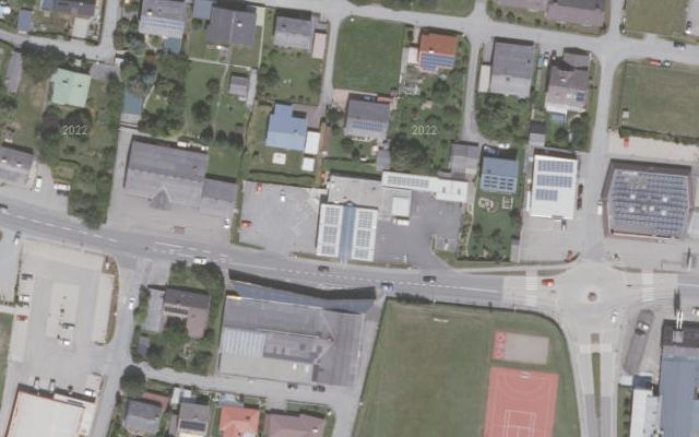 Luftbild von OMV - Murau Keltensiedlung 95
