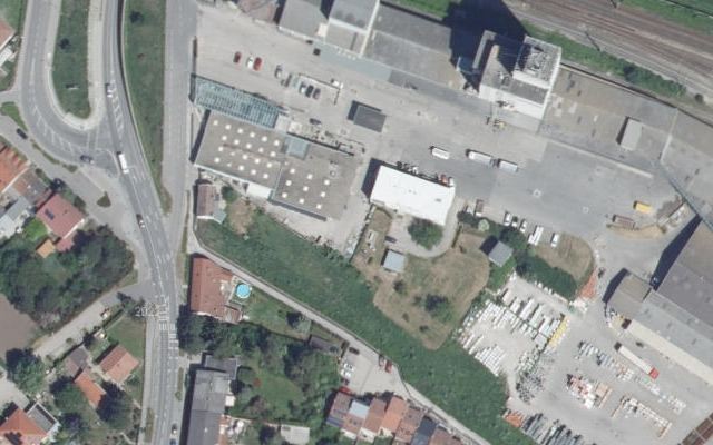 Luftbild von LAGERHAUS Genol mit Tankkartensystem