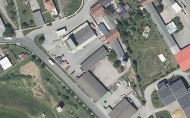 Luftbild von LAGERHAUS Genol mit Tankkartensystem