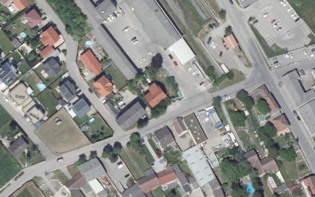 Luftbild von LAGERHAUS Genol mit Tankkartensystem