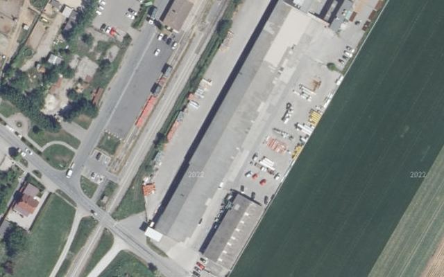 Luftbild von LAGERHAUS Genol mit Tankkartensystem