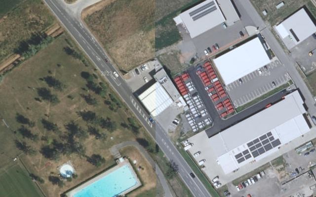 Luftbild von OMV - Großweikersdorf An der Bundesstraße 4