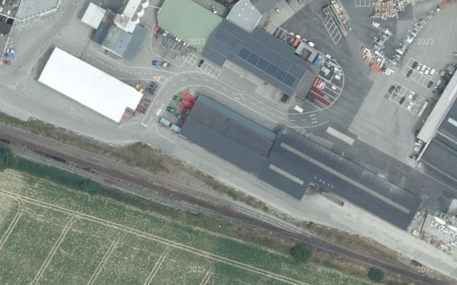 Luftbild von Genol Lagerhaus Innviertel-Traunviertel-Urfahr eGen