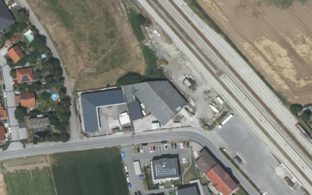 Luftbild von Genol - Raiffeisenlagerhaus St. Pölten