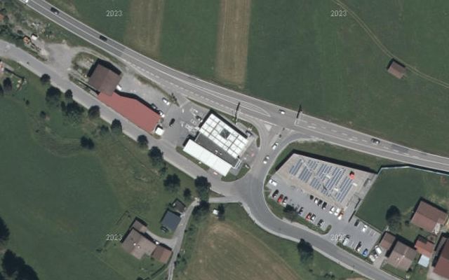 Luftbild von OIL! Tankstelle