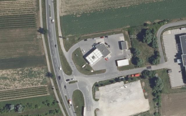Luftbild von OIL! Tankstelle