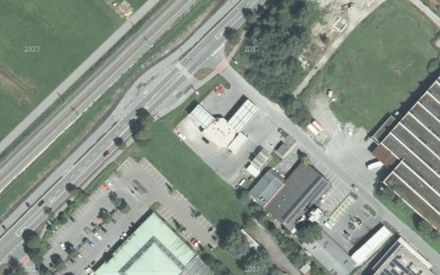Luftbild von OIL! Tankstelle