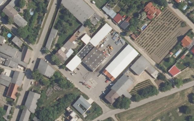 Luftbild von Lagerhaus-Genol