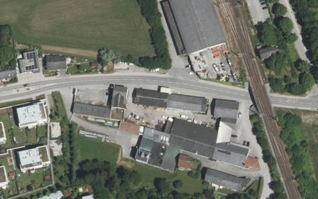 Luftbild von Genol - Raiffeisenlagerhaus St. Pölten