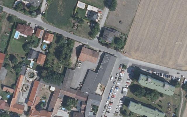 Luftbild von LAGERHAUS Genol mit Tankkartensystem
