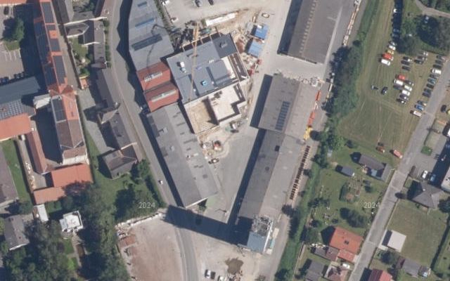 Luftbild von Genol Lagerhaus Tankstelle