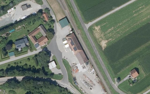 Luftbild von Wechselgau - Premium Kraftdiesel