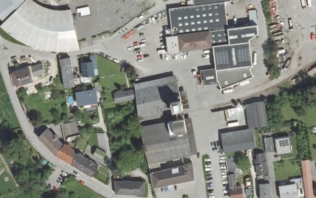 Luftbild von Lagerhaus-Genol