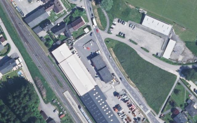 Luftbild von Genol LGH Grein_(-TKK Abschlag)