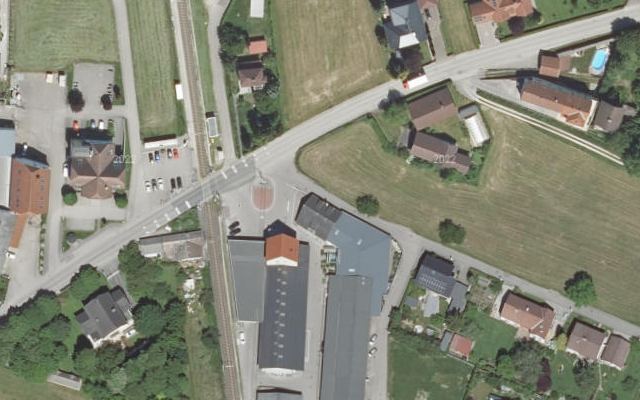 Luftbild von Lagerhaus-Genol