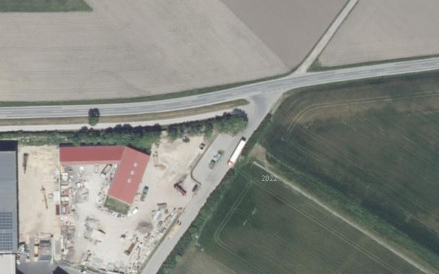 Luftbild von LAGERHAUS Genol mit Tankkartensystem