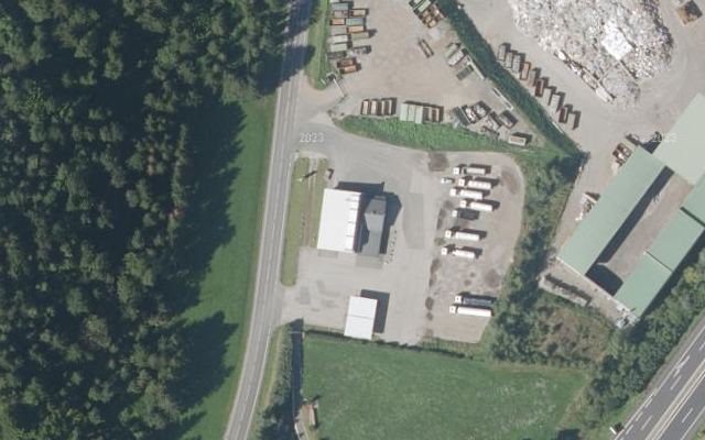 Luftbild von IQ Tankstelle