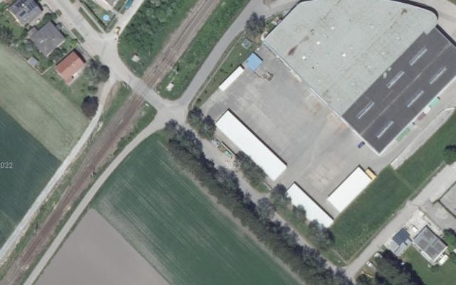 Luftbild von LAGERHAUS Genol mit Tankkartensystem