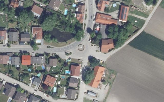 Luftbild von LAGERHAUS Genol mit Tankkartensystem