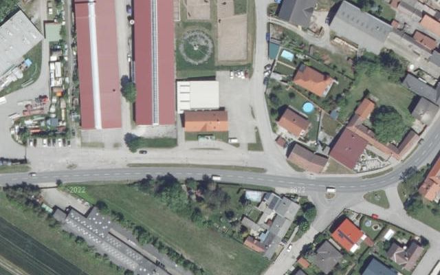 Luftbild von LAGERHAUS Genol mit Tankkartensystem