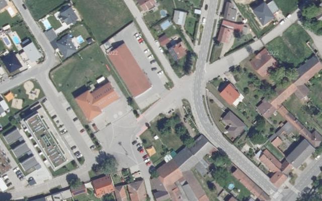 Luftbild von LAGERHAUS Genol mit Tankkartensystem